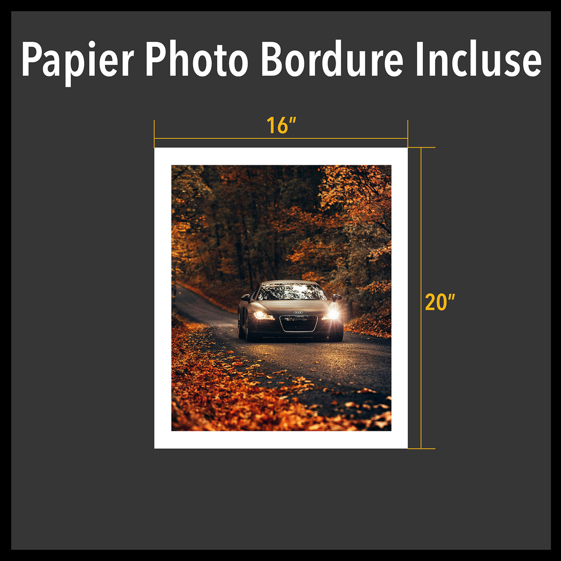 Papier Photo bordure incluse