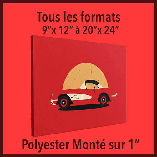 Polyester Monté Sur Faux Cadre 1