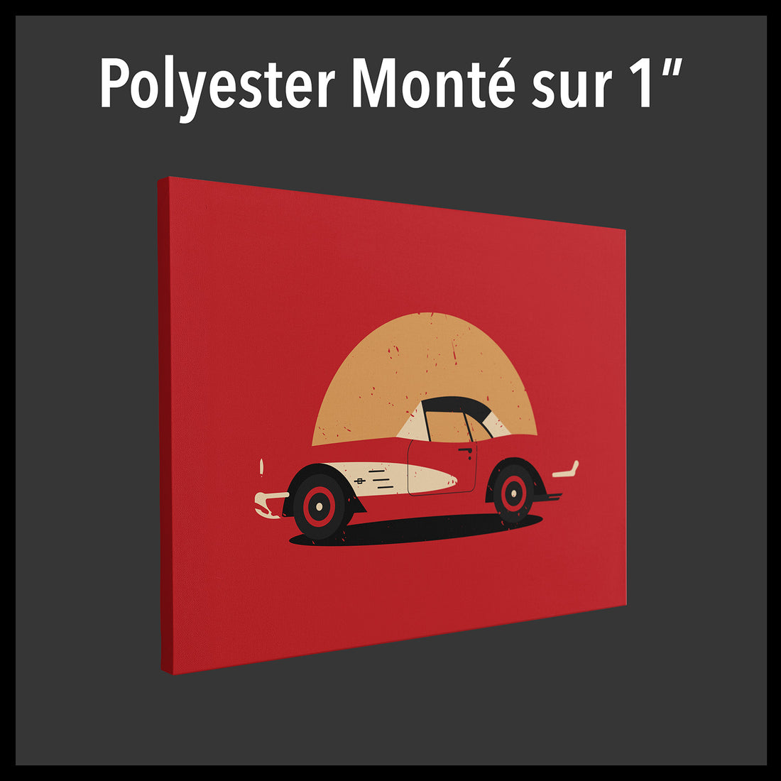 Polyester Monté Sur Faux Cadre 1