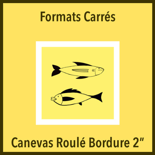 Canevas Roulé Carré Bordure 2
