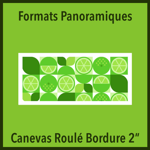 Canevas Roulé Panoramique Bordure 2