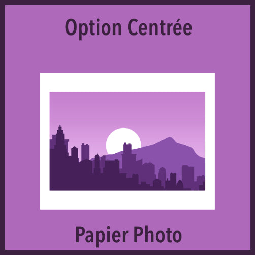 Papier Photo Satiné Option Centrée