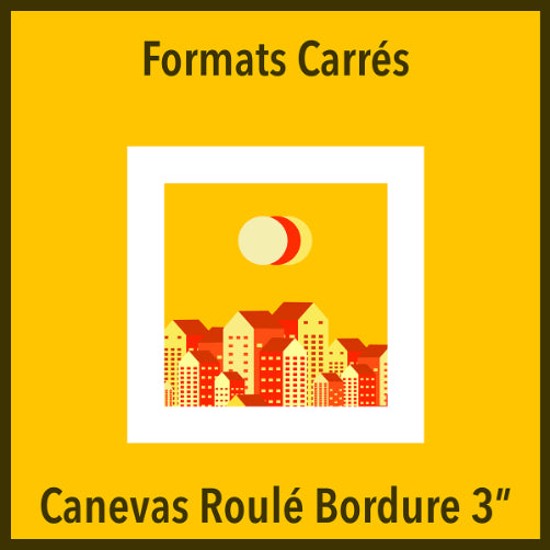 Canevas Roulé Carré Bordure 3
