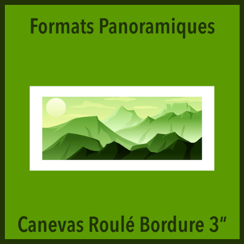 Canevas Roulé Panoramique Bordure 3