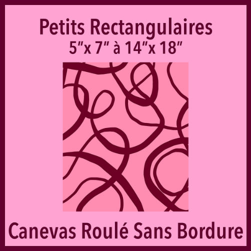 Petit Canevas Roulé Sans Bordure